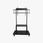 Support TV sur roulettes ajustable en hauteur