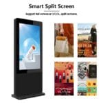 Totem d'affichage extérieur IP65 avec résolution 4K et visibilité en plein soleil