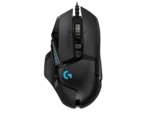 Souris gaming Logitech G502 HERO avec capteur optique 16K, 11 boutons programmables, rétroéclairage RGB personnalisable et poids ajustable pour une précision et un confort optimaux.