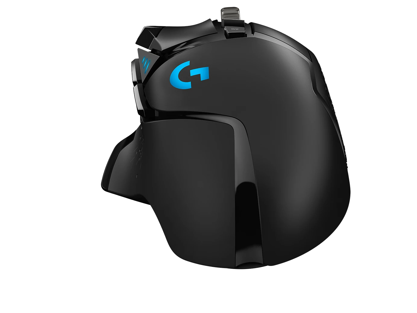 g502-hero-gallery-5 Souris gaming Logitech G502 HERO avec capteur optique 16K, 11 boutons programmables, rétroéclairage RGB personnalisable et poids ajustable pour une précision et un confort optimaux.