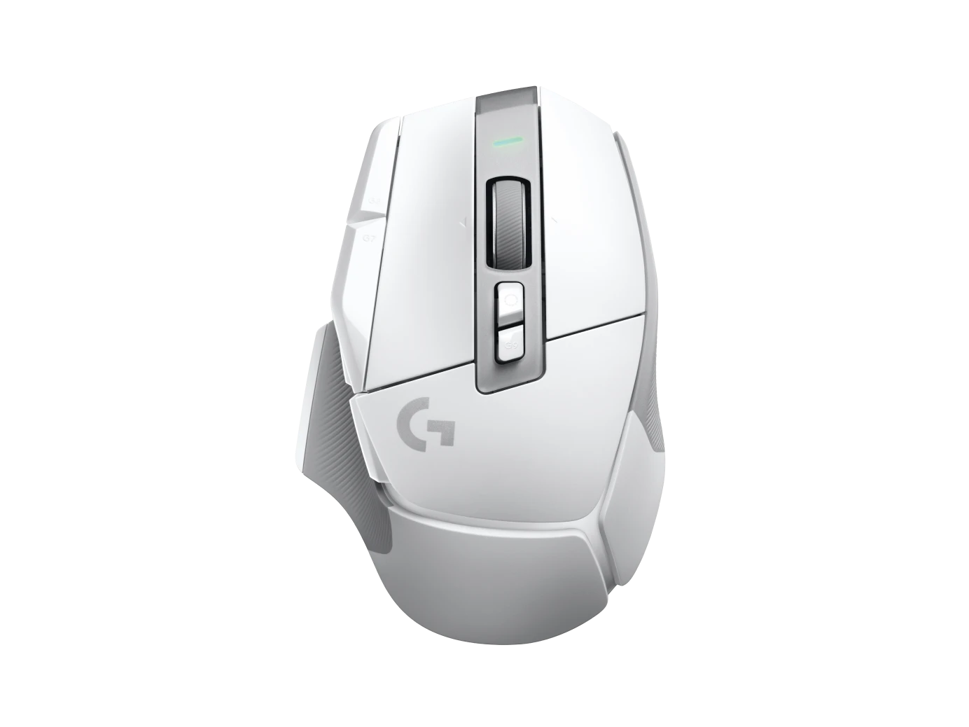 g502x-lightspeed-gallery-2-white Souris gaming Logitech G502 X LIGHTSPEED – Design ergonomique, sans fil ultra-rapide, capteur HERO 25K, 13 boutons programmables et éclairage RGB personnalisable.