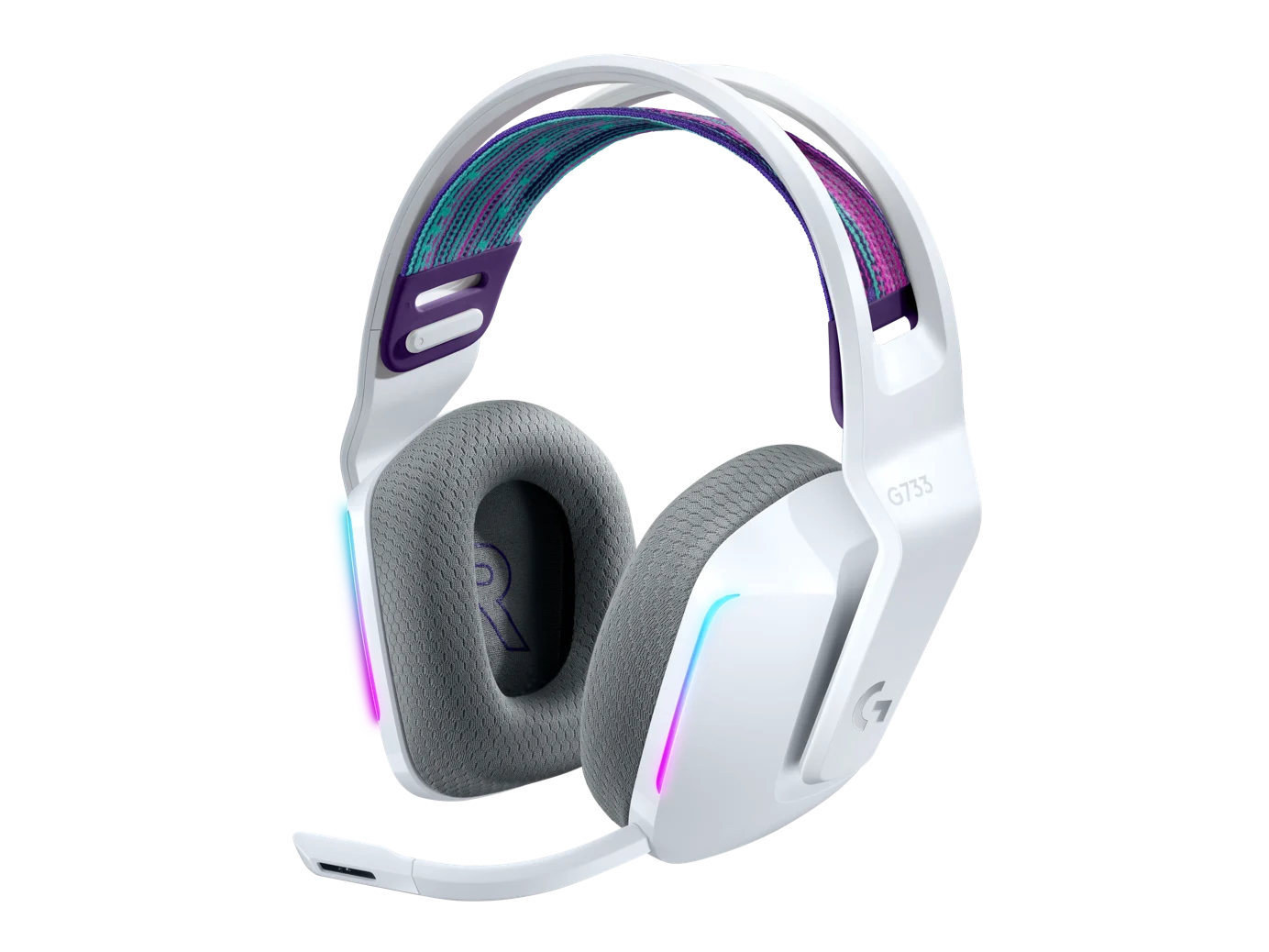 g733-white-gallery-1 Casque gaming sans fil Logitech G733 Lightspeed