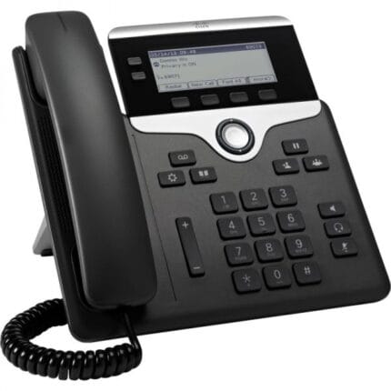 Cisco CP 7821-K9 – Téléphone IP professionnel avec écran rétroéclairé et audio HD