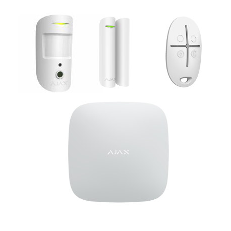 Ajax Starter Kit caasablanca Contenu du kit alarme Ajax sans fil : hub, détecteurs, télécommande – StepOne Maroc