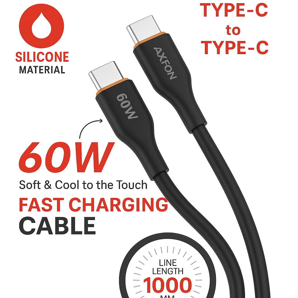Câble type-c charge rapide Câble type-c charge rapide Axfon 60W
