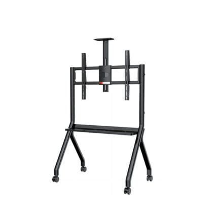 Support TV sur pied mobile avec roulettes – écran 55 à 100 pouces