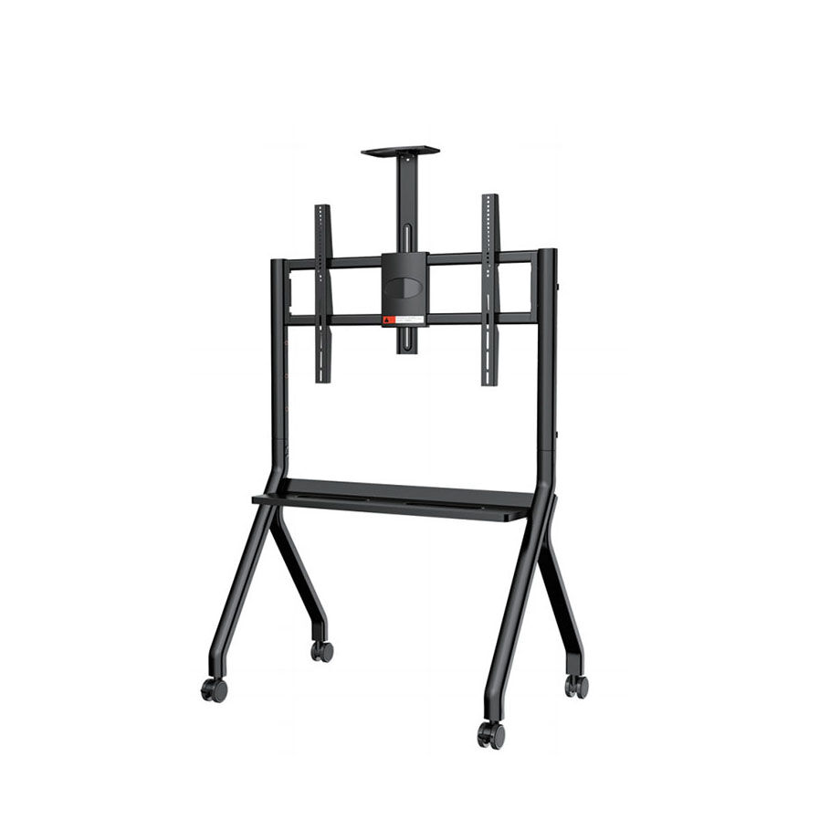 support ecran interactif 55-100 pouce Support TV sur pied mobile avec roulettes – écran 55 à 100 pouces