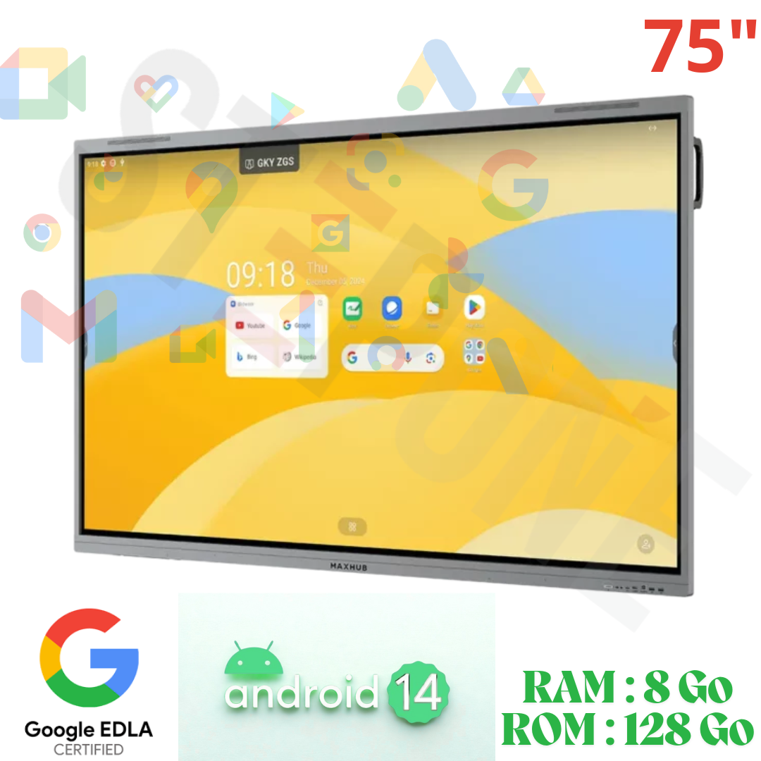MAXHUB E7530 – L’écran interactif 4K qui révolutionne la collaboration écran interactif 75 pouces MAXHUB E7530