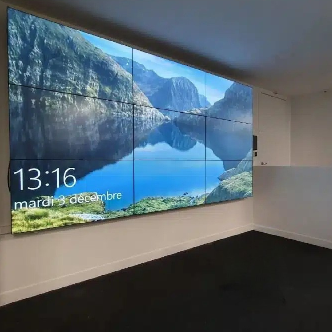 'image 4K Écran LCD 55 pouces bord à bord pour mur d’image 4K professionnel