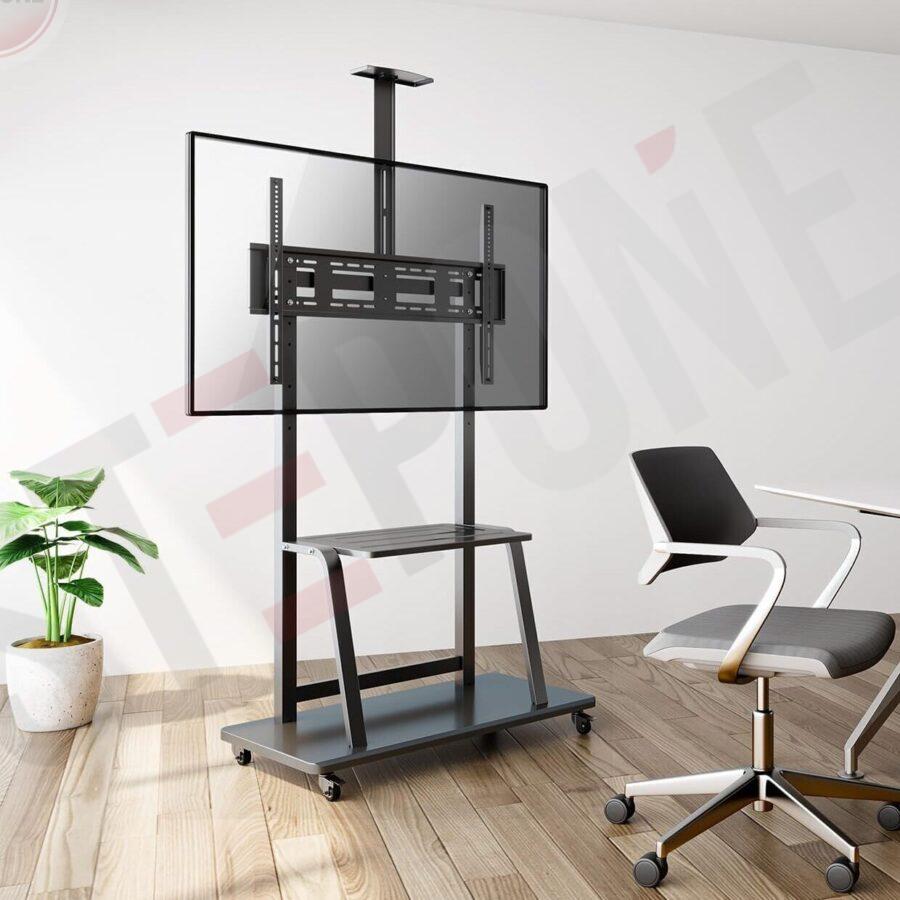 Support TV Mobile avec Roulette