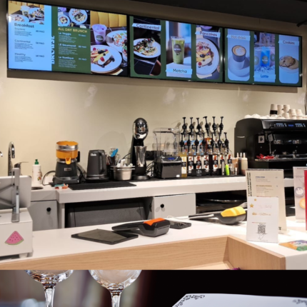 Écran restaurant 43 pouces affichage dynamique pour café et restaurant au Maroc