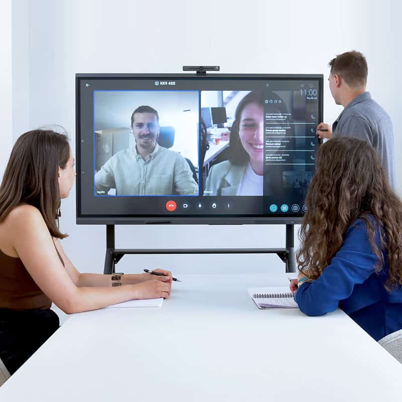 visioconference eni | Support TV sur pied Écran interactif 4K pour salle de réunion et visioconférence au Maroc