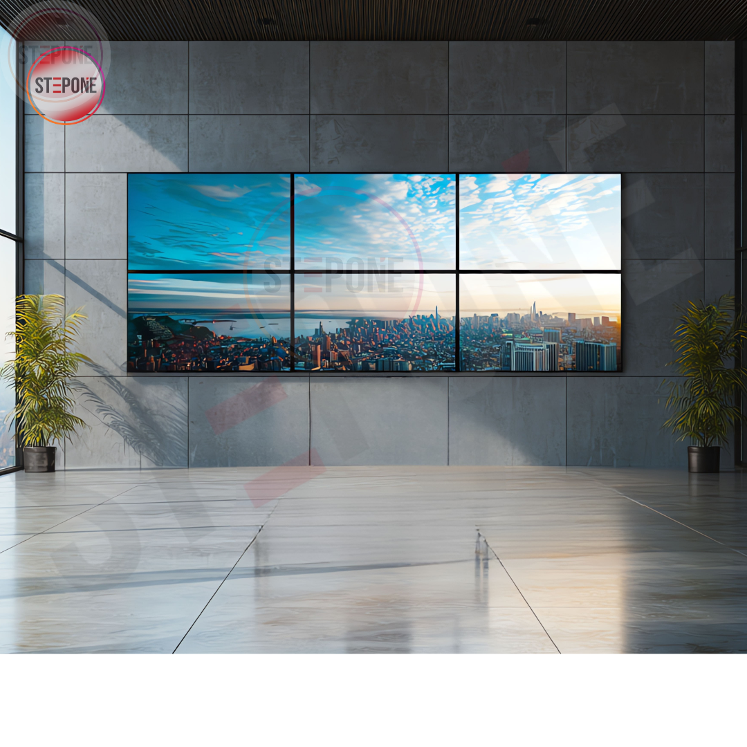 mur d'image 3x2 Location mur d’images événementiel pour salons et conférences Ecran geant LED Affichage dynamique interieur installation mur video professionnel Maroc - panneau LED modulaire haute resolution centre commercial