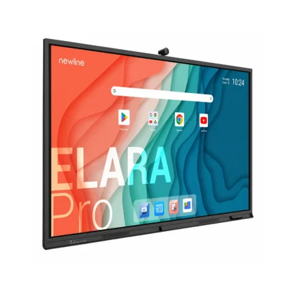 Écran interactif Newline Elara Pro avec caméra 4K – vue en perspective