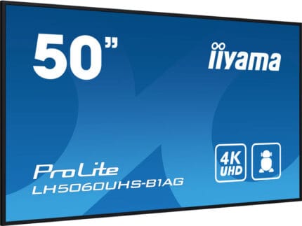 Écran professionnel iiyama ProLite LH5060UHS-B1AG 50 pouces 4K pour affichage dynamique