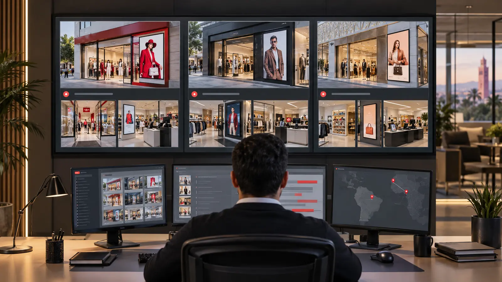 Supervision centralisée d’un réseau d’affichage dynamique dans plusieurs magasins